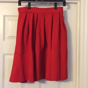 Red skirt